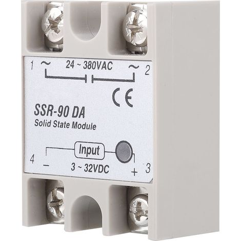 Relais Statique SSR-90DA 90A Module Entrée DC AC 3-32V DC (1/5)