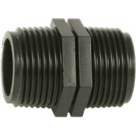 50 x RACCORDO POLIPROP NIPPLO 3/4 X 3/4