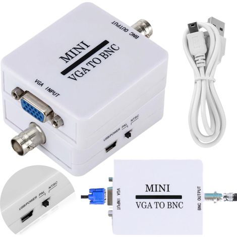 Adaptador convertidor de imagen de señal VGA a BNC (1/5)