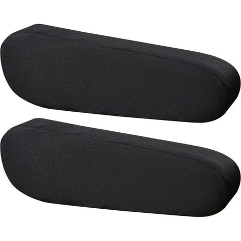 1 paire Housses d'accoudoir de siège avant, Accoudoir De Chaise Bureau élastiques Lavables housse chaise universelle avant en voiture avec fermeture élastique Couverture d'accoudoir (noir)