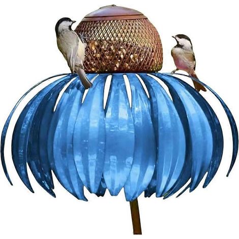 Online Store - Mangeoire à oiseaux en forme de fleur avec support pour jardin extérieur (1/5)