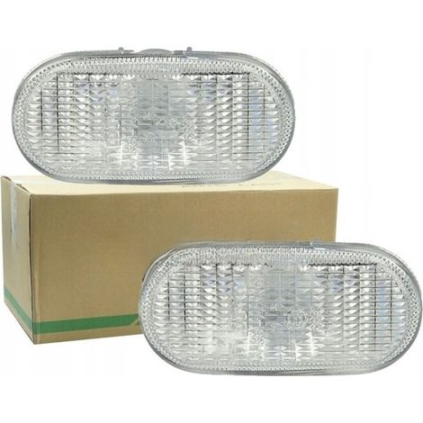 2x Cabochons de répétiteurs latéraux Dacia Duster, Logan, Renault Clio, Espace, Megane, Scenic, Twingo - Claire (1/3)