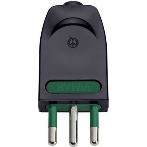 00203 Enchufe 2P+T10A Orientable S11-Spb11 Negro