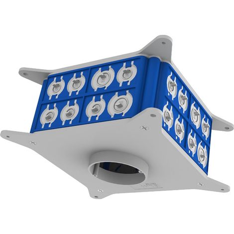 Boîte de dérivation MINIBOX No Air BBC Ø67 mm – Dimensions 180 x 180 x 85 mm – Entrées avec membranes et crans de maintien – BLM