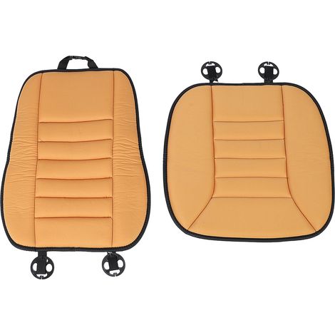 Coussin de siège de voiture avec oreiller de soutien dorsal, confort amélioré, lombaire en mousse à mémoire de forme pour camions SUV, chaise de bureau, Orange (1/5)