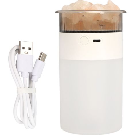 Diffuseur d'humidité USB 250ml avec lumières LED colorées pour chambre - Brumisateur silencieux blanc 5V (1/5)