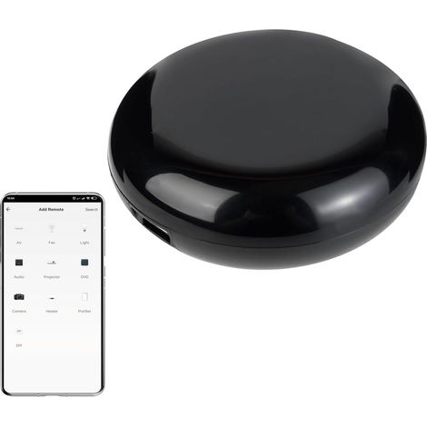 Télécommande intelligente WiFi IR WiFi (2,4 GHz) - Télécommande infrarouge universelle activée pour climatiseur TV DVD ventilateur Utilisation de l'application (1/5)