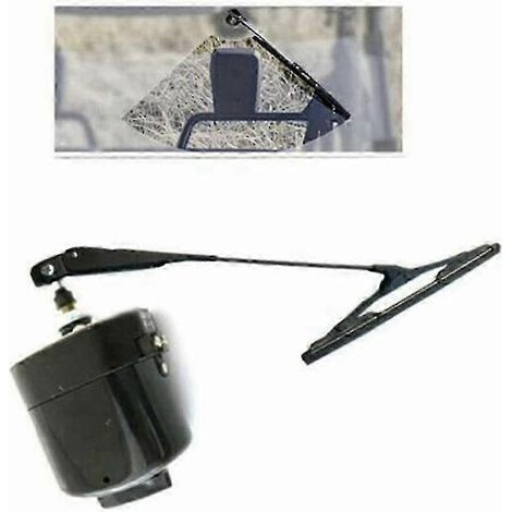 Moteur d'essuie-glace universel pour tracteur Willys avec alimentation 12 V, bras et balai inclus. Référence : 01287358 7731000001 2025 (1/5)