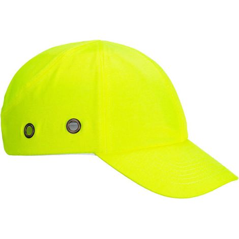 Gorra antigolpes de diseño clásico, estilo beisbol Portwest Bump PW59 Amarillo