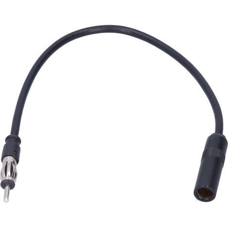 FM Radio Antenna Extension Cable, Universal Portable Car Accessory, Black (1/5)