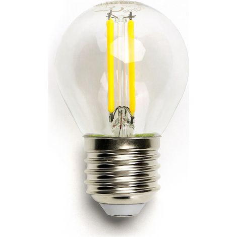 Lampadina Led a Filamento E27 G45 a sfera 4W Bianco freddo 6500K Aigostar