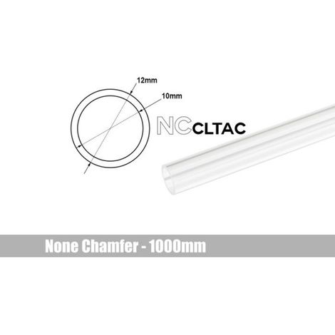 Tube Watercooling - Ø12 mm / 10 mm - Blanc - Rigide - 100 cm