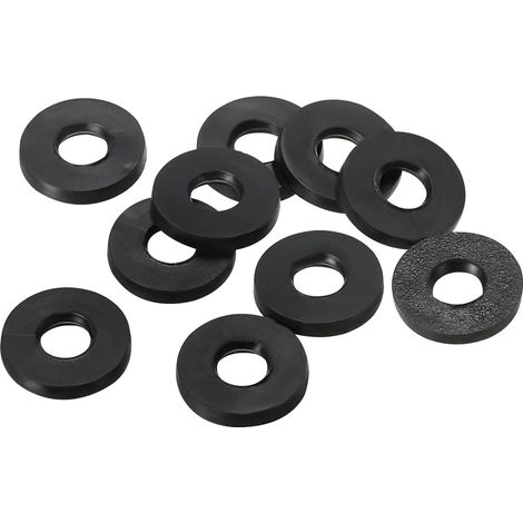 M4 Rondelle Plate Caoutchouc DI 4 / DE 9 mm Noir 10pcs (1/5)