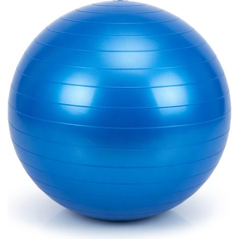 Ballon de yoga PVC bleu 85 cm modèle 66 (1/5)