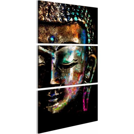 Tableau Bouddha paisible - 60 x 120 cm (1/4)