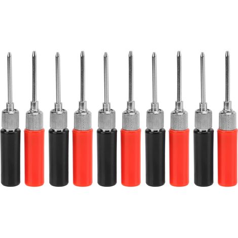 Lot de 5 pointes de test pour multimètre, aiguilles sans soudure 2mm J.30014, 30VAC-60VDC 24A, rouge et noir (1/5)