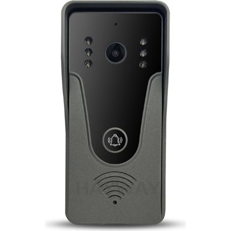 Système d'interphone vidéo Tuya Smart Home 7 Pouces écran Tactile Porte d'accès téléphone avec 1080P 110 ° caméra de Sonnette Filaire(R4-P356BA) (1/5)