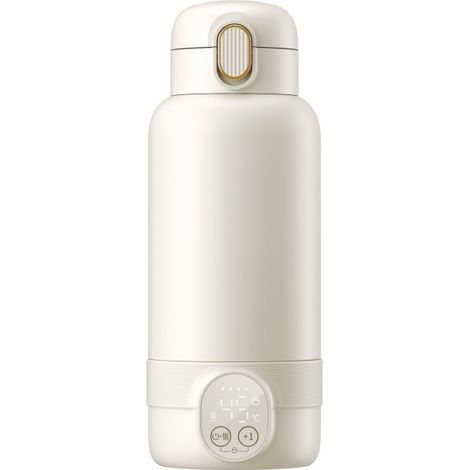 Thermos électrique portable, chauffe les liquides directement, idéal pour les tétées nocturnes sans quitter le lit, conserve le lait (1/5)