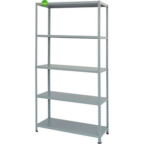 Scaffale Prometal zincato grigio 186 x 100 x 40 cm