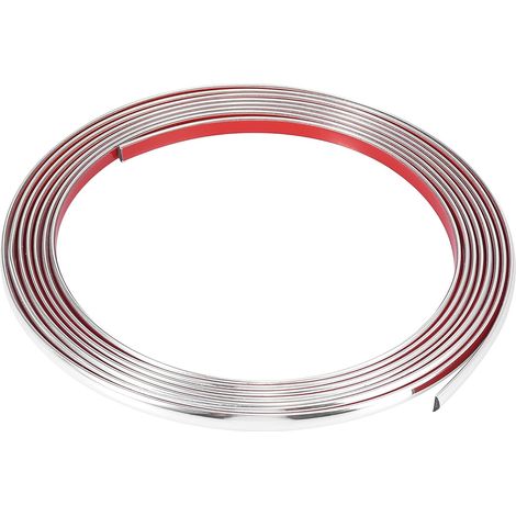Garniture Bande PVC Chrome Argenté pour Voiture Porte Fenêtre (1/5)