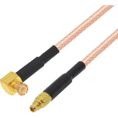 Cavo di collegamento con connettore MCX RA / connettore MMCX RG316 da 30 cm