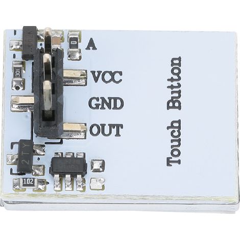 2 pièces Module Bouton Tactile Capacitif HTTM 2.7V-6V Anti-Interférences (Rouge) (1/5)