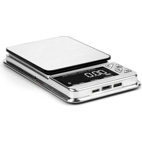 Balance numérique de haute précision 600 g/0,01 g, écran LCD, étanche, chargement USB, idéale pour la bijouterie et la cuisine. (1/5)