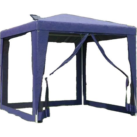 Carpa para fiestas, montaje rápido, diseño de doble capa, azul. (1/2)