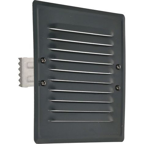 KOTARBAU Grille d'aération 165 x 165 mm en métal avec moustiquaire Gris clair (1/5)