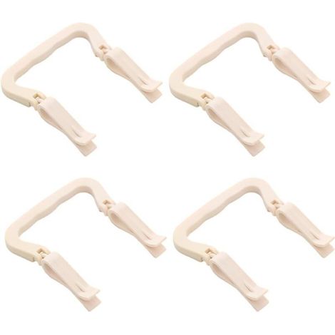 4 pièces Support sac poubelle Clip Fermeture poubelle Supports de pince à clip en plastique pour poubelle de poubelle de cuisine Poubelle Clip (1/4)