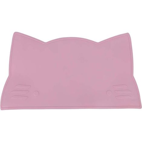 Silicone Kids Placemat, Suction Table Mat Heat Insulation Table Mat Restaurant Food Mats(pink) (1/5)