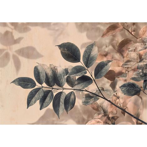 Fototapete Blätter Natur Baum – Moderne Großformat Wandtapete 150x105 cm – Für Wohnzimmer & Schlafzimmer