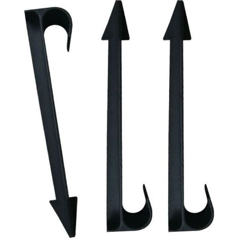 50pcs Drip Irrigation Stakes Drip Irrigation Support Stakes Ground Fixing Stakes,Black,11.2cm (1/4)
