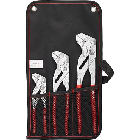 FORMAT Zangenschlüssel-Set 3tlg. 180,250 &300mm in Rolltasche