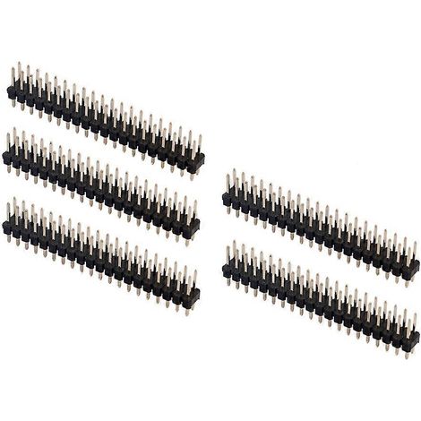 5 Stück abbrechbare 0,1" 2x20-polige Stiftleisten für Raspberry Pi Zero GPIO