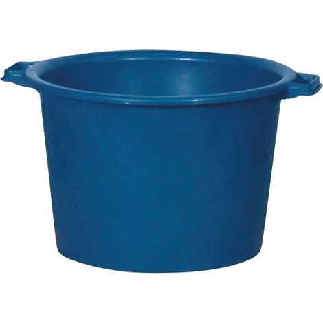 Cuenco redondo reforzado de 30 L, azul, tamaño 34/44 x 29