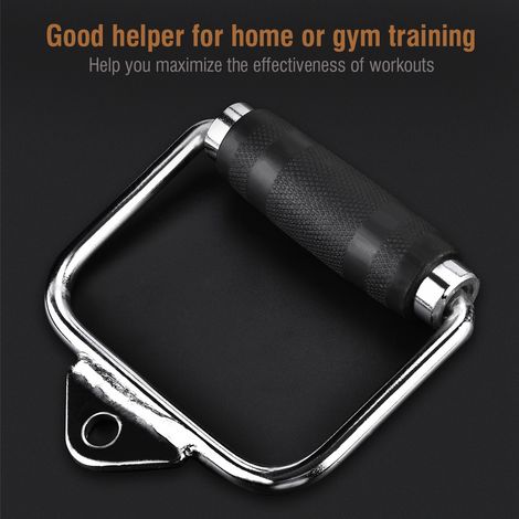 Poignée à étrier à extension simple haute résistance, accessoire pour équipement de câble d'exercice en salle de sport (1/5)