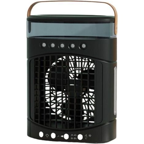 Ventilateur de bureau à économie d'énergie avec veilleuse, ventilateur de bureau oscillant portable (1/2)