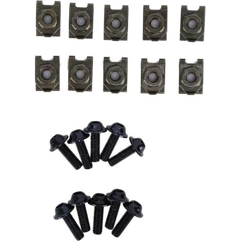 Kit de boulons de carénage de moto, 5x16MM, vis Spire, fixation de vitesse, écrou à Clip