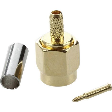 Connecteur adaptateur RF 10 SMA mâle à sertir RG316 RG174 (1/5)