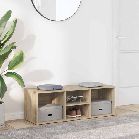Banc de rangement à chaussures Chêne sonoma Bois d’ingénierie (1/5)