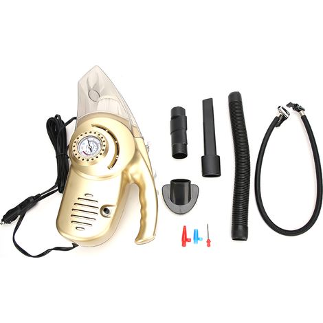 Aspirateur multifonction 4 en 1 12V pour voiture, pompe à air humide et sèche, collecteur de poussière, nettoyeur véhicule (1/5)