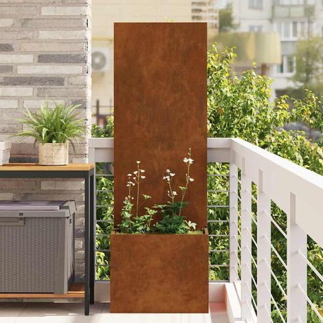 vidaXL Garden Privacy Screen Rusty 50 x 32 x 150 cm Weathering steel (1/5)