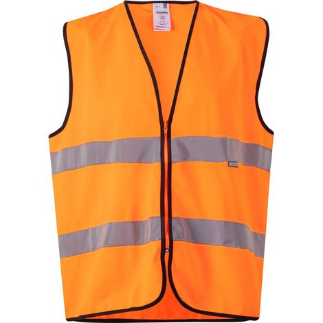 Chaleco Profesional Alta Visibilidad NARANJA FLÚOR XXL