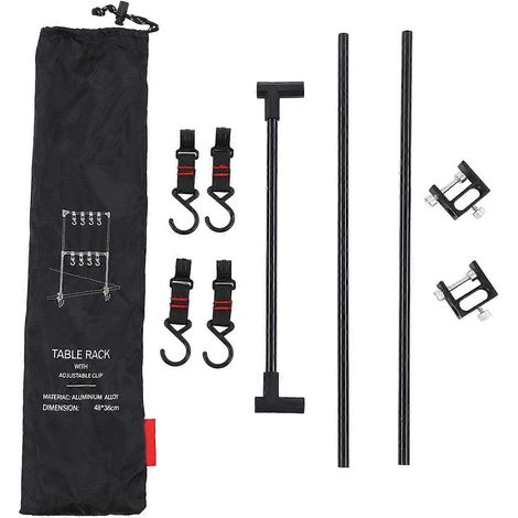 Étagère de camping pliable 2024, support de rangement pour ustensiles de cuisine de bureau, organisateur suspendu pour barbecue et pique-nique en plein air (1/5)