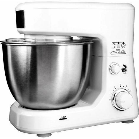 Trade Shop - Professioneller Mixer 4LT 500W 6 Küchengeschwindigkeit für Knetmix Mix - (1/5)
