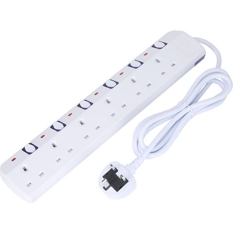 Multiprise multifonction 6 prises UK 250V (1/5)