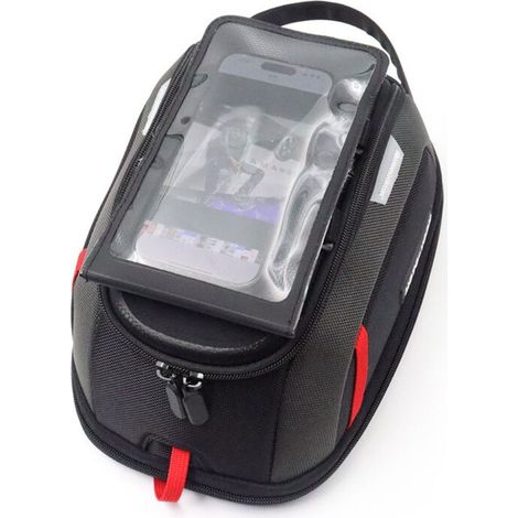 Sacoche de Réservoir Universelle Noire pour Moto VOGE 900DS, 900DSX, 900 /DSX DS525X, avec Carte, Téléphone, Outils et Accessoires. (1/2)