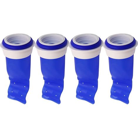 Scarico posteriore, valvola unidirezionale, grondaia in silicone regolabile per tubo cucina/WC (blu - 4) (1/5)