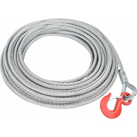 146675 vidaXL Wire Rope Cable 1600 kg 20 m (1/4)